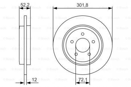 Тормозной диск BOSCH 0 986 479 A53 (фото 1)