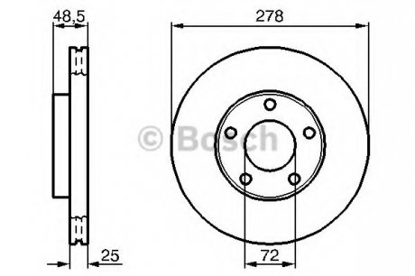 Тормозной диск BOSCH 0 986 479 C68