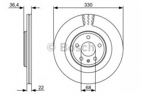 Тормозной диск BOSCH 0 986 479 C86 (фото 1)