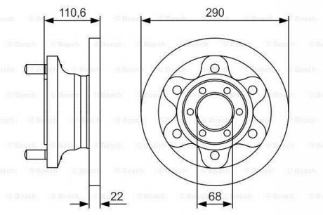 Диск гальмівний BOSCH ="0986479S95"