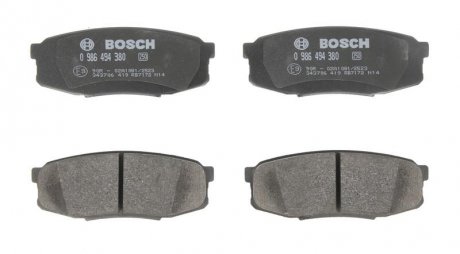 Комплект тормозных колодок, дисковый тормоз BOSCH 0986494380