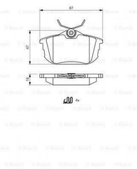 Тормозные колодки – замена на 0986424427 BOSCH 0986494506 (фото 1)