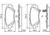 Колодки гальмівні дискові BOSCH 0 986 494 803 (фото 1)