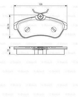 Тормозные колодки перед. CITROEN C2/3 BOSCH 0986495064 (фото 1)