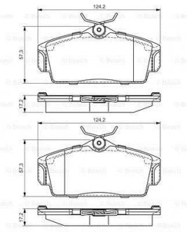 Гальмівні колодки дискові PR2 - заміна на 0986424781 BOSCH 0 986 495 070 (фото 1)