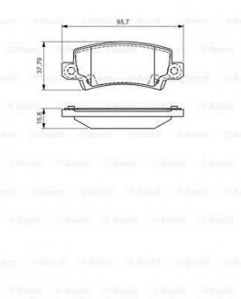 Гальмівні колодки дискові PR2 - заміна на 0986424790 BOSCH ="0986495072" (фото 1)