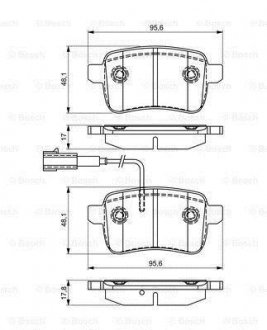 Колодки гальмівні дискові BOSCH ="0986495305"