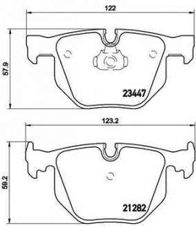 Гальмівні колодки дискові BREMBO P06029 (фото 1)