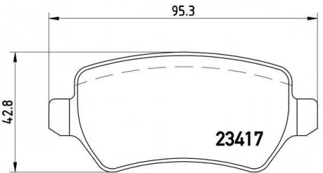 Тормозные колодки к-кт. BREMBO P10 013 (фото 1)