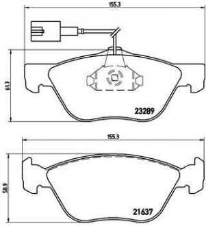 Тормозные колодки к-кт. BREMBO P23 077