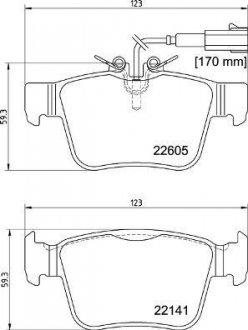 Тормозные колодки дисковые BREMBO P23 180 (фото 1)