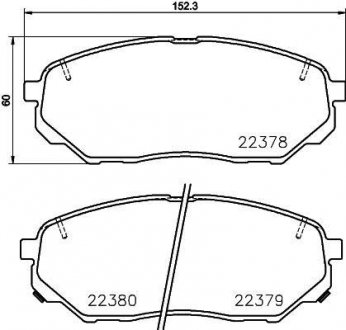 Колодки гальмівні дискові BREMBO P30086 (фото 1)