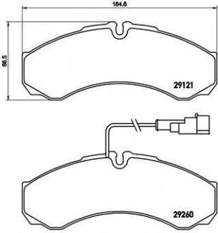 Тормозные колодки дисковые BREMBO P56 069 (фото 1)