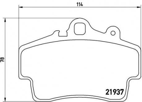 Гальмівні колодки дискові BREMBO P65007