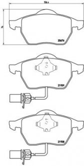 Тормозные колодки дисковые BREMBO P85037