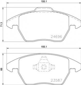 Тормозные колодки дисковые BREMBO P85148 (фото 1)