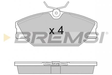 Гальмівні колодки перед. Laguna I/Megane I 95-03 (TRW) BREMSI BP2874