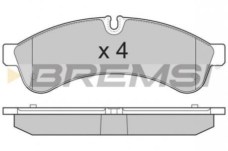 Тормозные колодки зад. Daily 06- BREMSI BP3365 (фото 1)