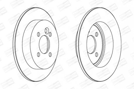 BMW Диск тормозной задн.Mini Coper,One 01- CHAMPION 562194CH