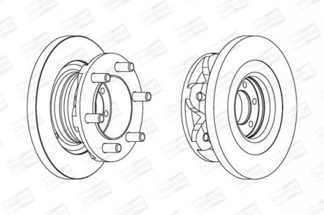 FIAT Диск тормозной передн.Iveco Daily 35.10 96-99 CHAMPION 567118CH-1 (фото 1)
