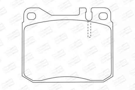 DB Тормозные колодки передн.W123 76- CHAMPION 571372CH
