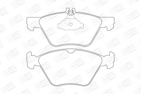 DB Тормозные колодки передн.W210 97- CHAMPION 571876CH