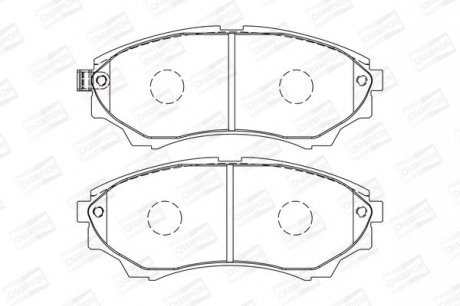 FORD Тормозные колодки передн.Ranger,Mazda BT-50 99- CHAMPION 572572CH