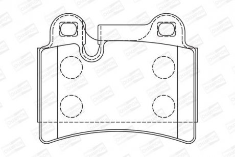 VW Тормозные колодки задн.Touareg 02- (сист.Brembo) CHAMPION 573297CH