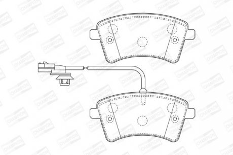 RENAULT Тормозные колодки передн.Kangoo 08- CHAMPION 573436CH (фото 1)