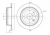 Гальмівний диск зад. Nubira/Lacetti 03- 1.4-2.0 CIFAM 800-953 (фото 1)