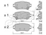 Гальмівні колодки зад. Nissan X-Trail/Qashqai II 13- (TRW) CIFAM 822-1011-0 (фото 1)