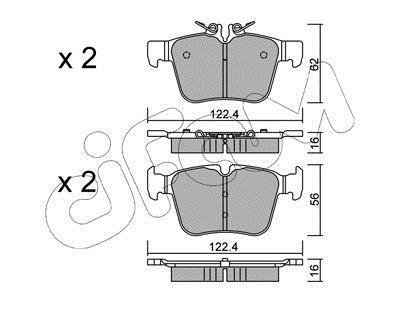 DB гальмівні колодки задн. W205 C180/300 14- CIFAM 822-1020-0