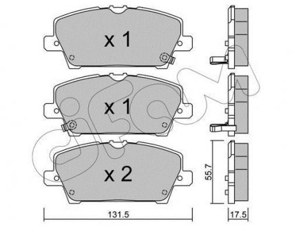 HONDA Тормозные колодки передн.Civic 06- CIFAM 822-728-0