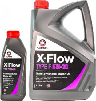 Масло моторное X-Flow Type F 5W-30 (1 л) COMMA XFF1L (фото 1)