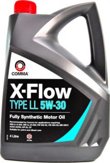 Масло моторное X-Flow Type LL 5W-30 (4 л) COMMA XFLL4L