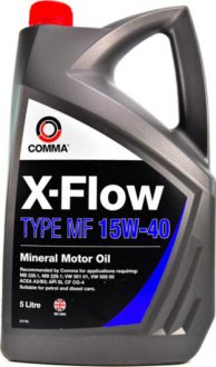 Масло моторное X-Flow Type MF 15W-40 (5 л) COMMA XFMF5L (фото 1)