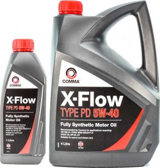 Масло моторное X-Flow Type PD 5W-40 (1 л) COMMA XFPD1L