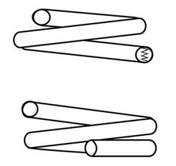 Пружина подвески задняя (кратно 2) Toyota Land Cruiser Prado (95-02) CS Germany 14872834