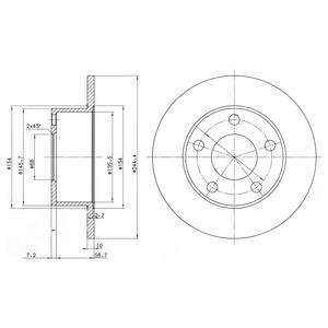 Тормозной диск Delphi BG2746C (фото 1)