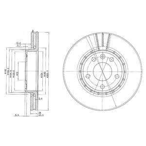 Тормозной диск Delphi BG3768C (фото 1)