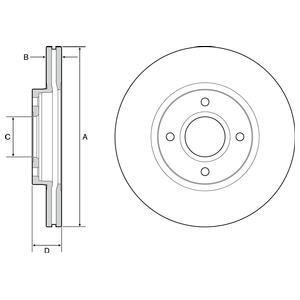 Тормозний диск Delphi BG4569