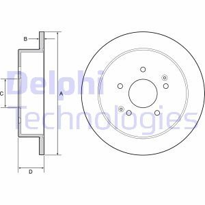 Тормозной диск Delphi BG4940C