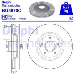 Тормозной диск Delphi BG4970C