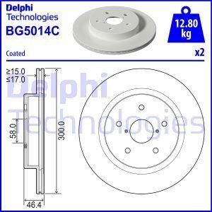 Тормозной диск Delphi BG5014C