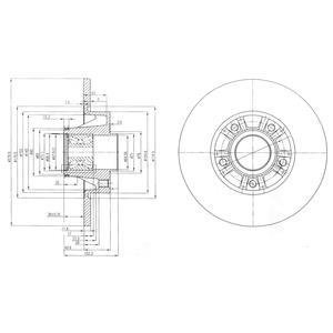 Тормозной диск с подшипником Delphi BG9031RSC (фото 1)