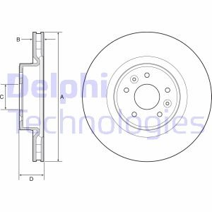 Тормозной диск Delphi BG9232C