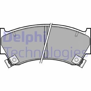 Тормозные колодки, дисковые. Delphi LP1590