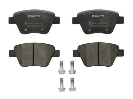 Комплект гальмівних колодок з 4 шт. дисків Delphi LP2178 (фото 1)