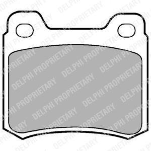 DB Тормозные колодки задн.W124/202 (13,5мм) Delphi LP440 (фото 1)