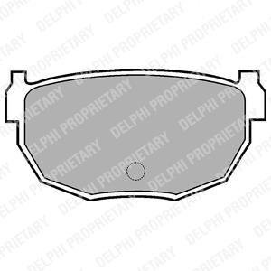 Комплект тормозных колодок из 4 шт. дисков Delphi LP570